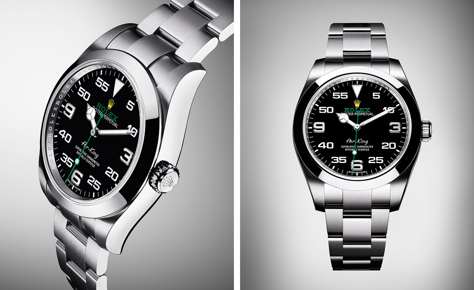 Black Dial UK Rolex Oyster Perpetual Air-King Replica Watches