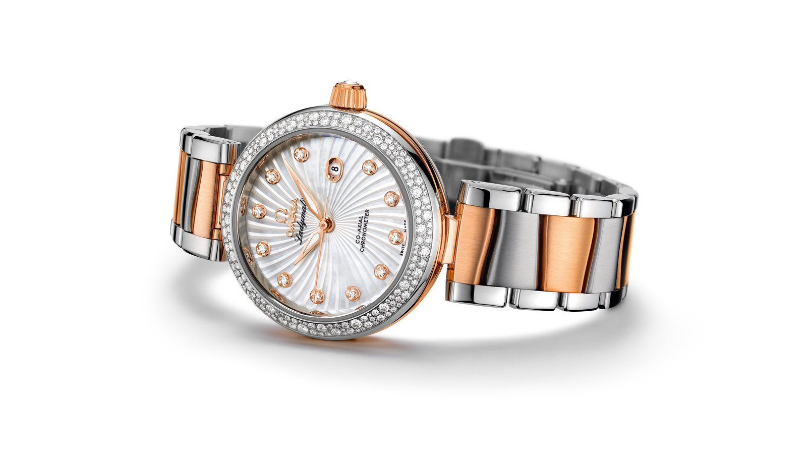 2017 Omega De Ville Ladymatic Co-Axial Copy Watches UK With Shining Diamonds