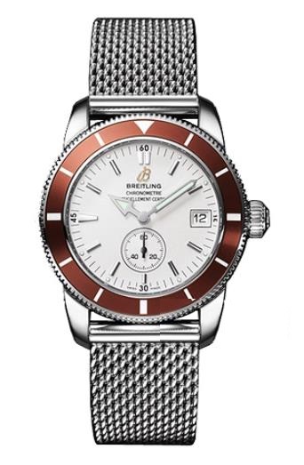 The stainless steel fake watches have white dials.