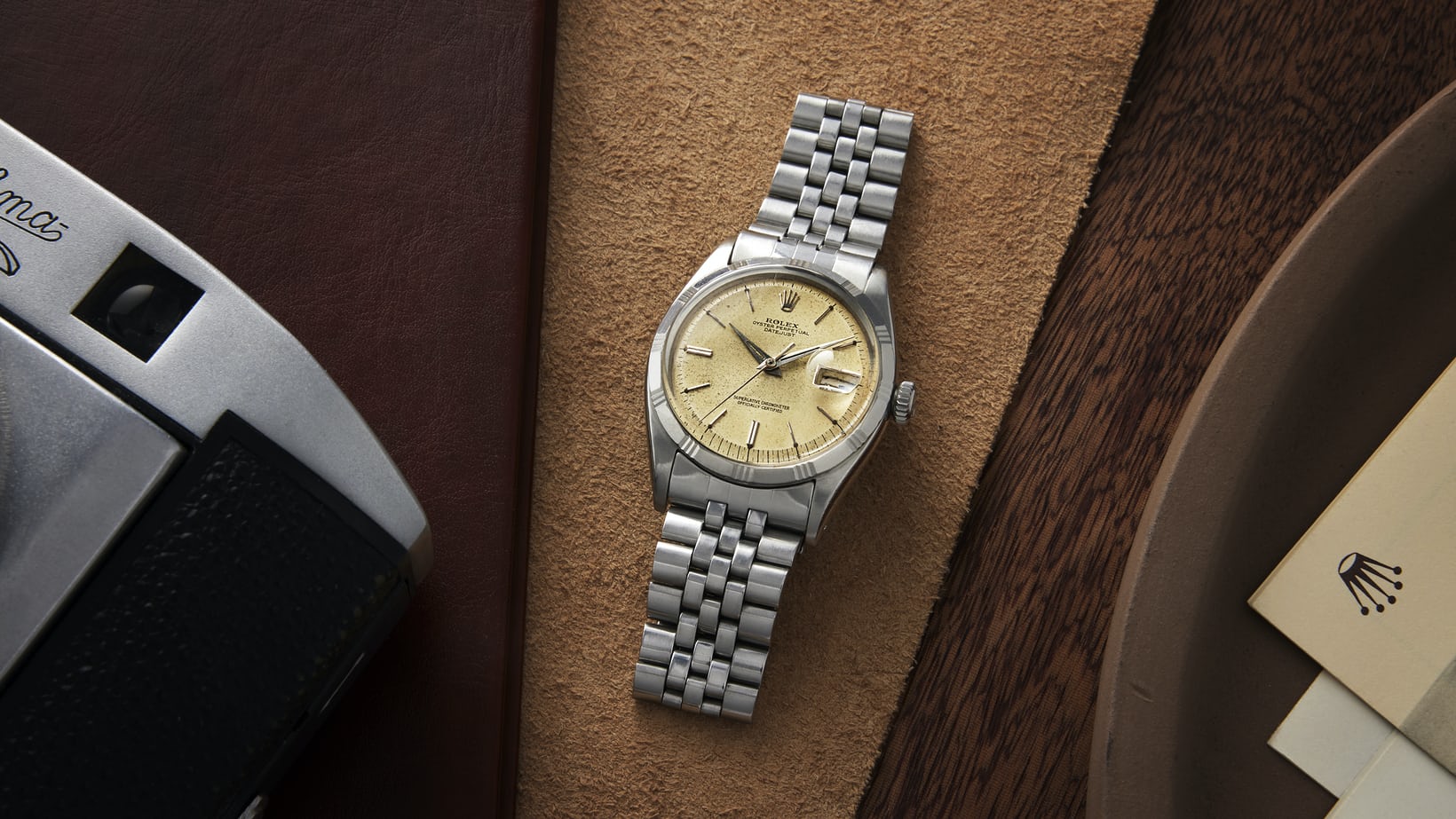 1960 UK Swiss Fake Rolex Datejust Ref. 1603 With ‘Bamboo’ Bezel